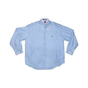 Tommy Hilfiger Men’s Button Down Classic Denim Shirt | Size Large